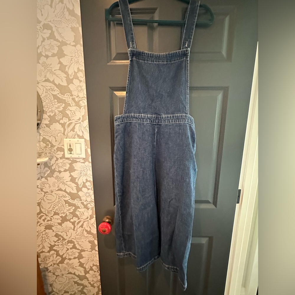 Gap Med Denim Culotte Overalls